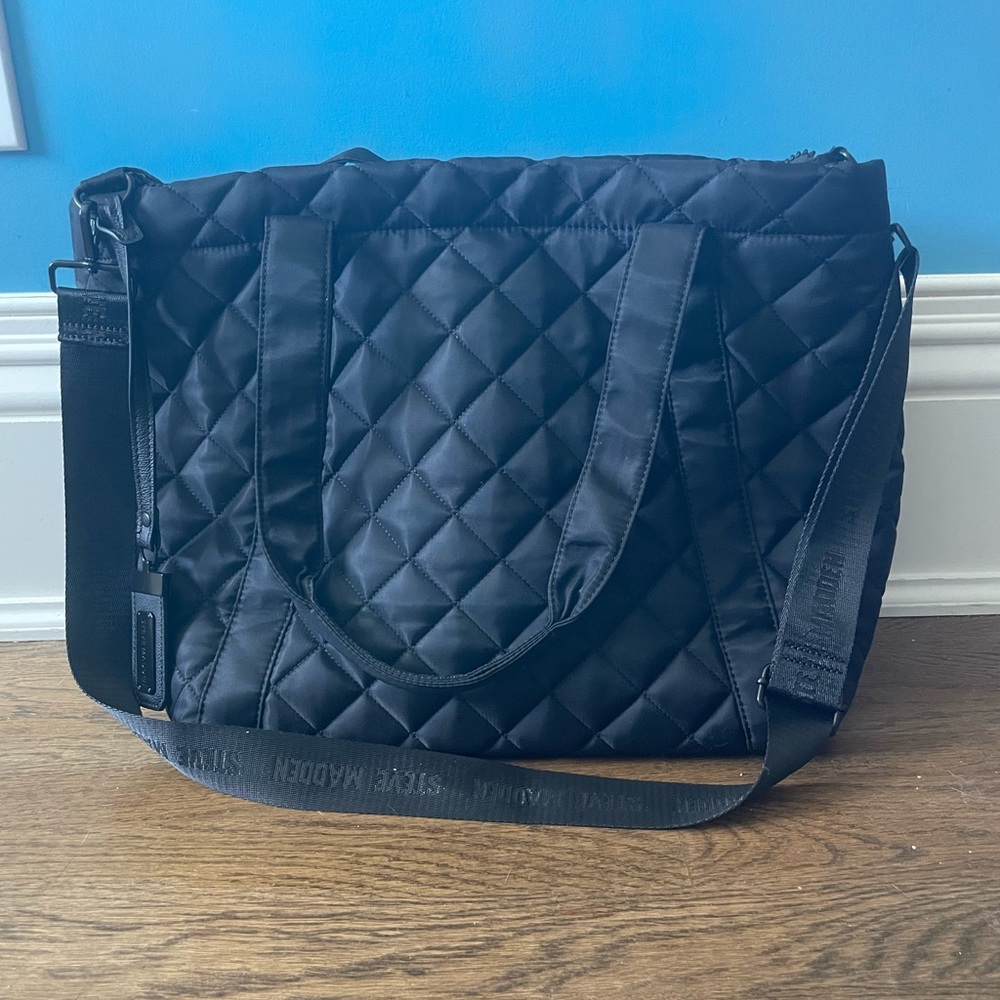 Steve Madden Black Duffle Bag